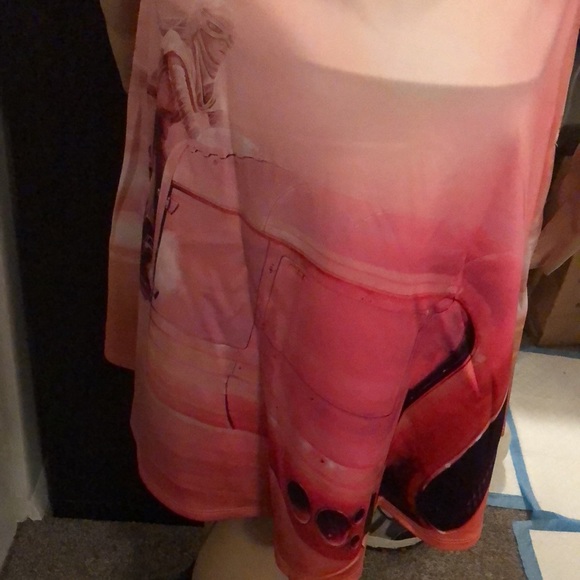 “SALE” NWOT-STAR WARS PINK DRESS size L w/ Graphics - Picture 4 of 5